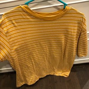 yellow striped shirt!